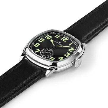 L'orologio Hamilton H36129730 è dotato di un quadrante nero