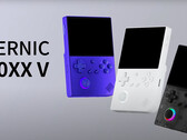 Anbernic prevede di offrire l'RG40XX V nei colori nero traslucido, indaco e bianco, tutti con retroilluminazione RGB. (Fonte: Anbernic)