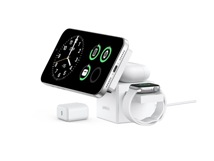 La stazione di ricarica wireless Anker MagGo (Cubo 3-in-1). (Fonte: Anker)