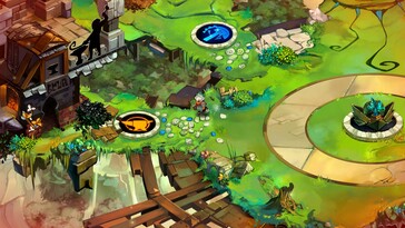 Nella foto: Una schermata di gameplay di Bastion.