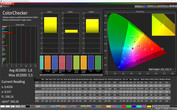 CalMAN precisione del colore (P3) - profilo: cinema