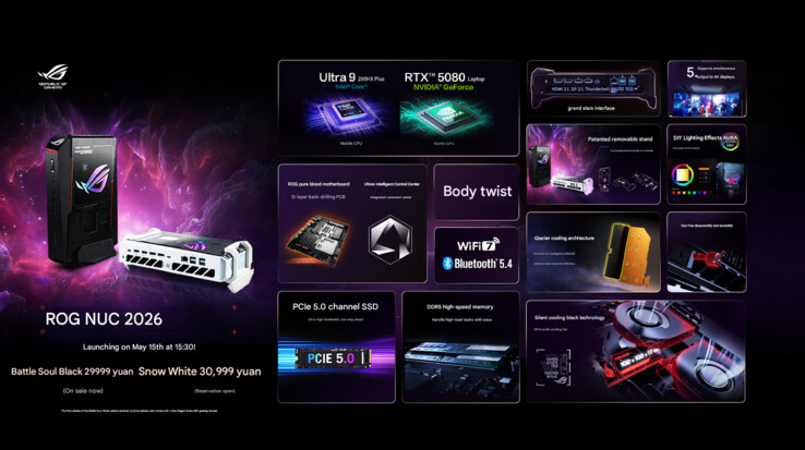 I punti salienti del rinnovato mini PC da gioco ROG NUC (traduzione automatica)