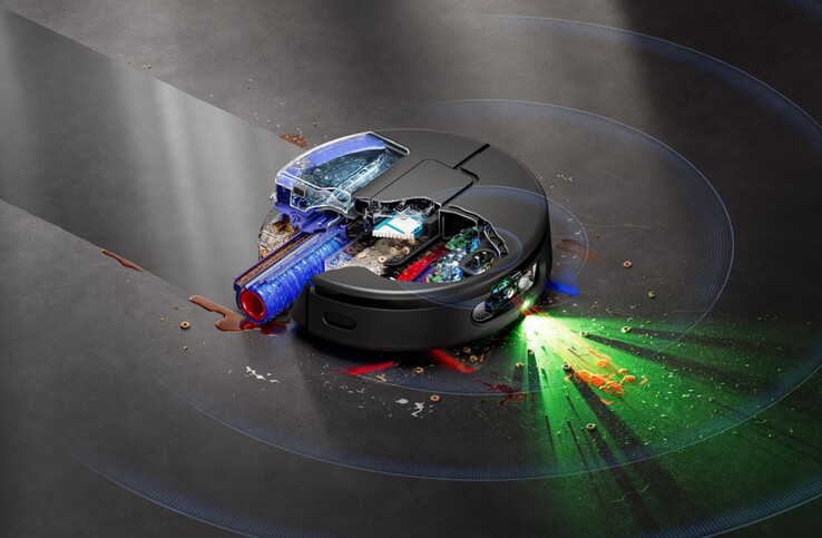 L'aspirapolvere robot Dyson Spot+Scrub AI. (Fonte: Dyson)
