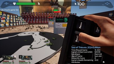 Nella foto: Una schermata di gioco di Game Quest: The Backlog Battler.