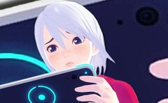 Un dispositivo portatile simile a Nintendo Switch è visibile negli screenshot del remake di Another Code. (Fonte: Nintendo - modificato)