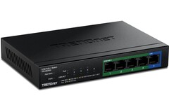 Lo switch multi-gigabit TPE-BG350 senza ventola di Trendnet è dotato di un robusto involucro metallico