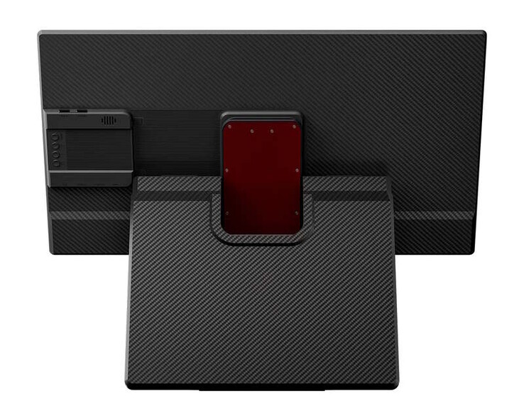 Il supporto di questo monitor portatile può essere ruotato (Fonte: Blackview)