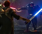 Un'immagine del gioco Star Wars Jedi: Fallen Order che mostra Cal Kestis e un nemico. (Fonte: Steam)