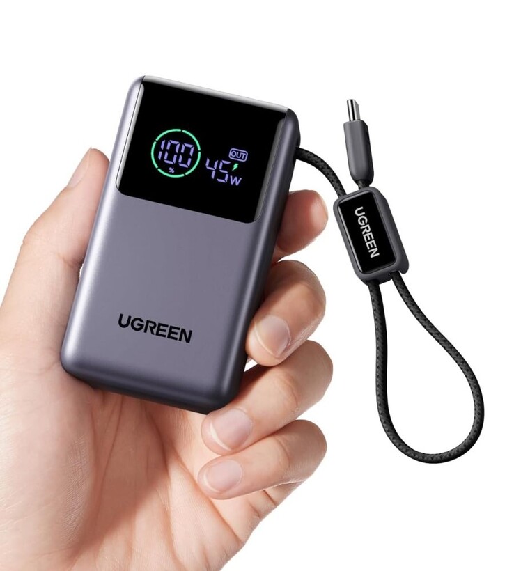 La banca di energia Ugreen Nexode Pro (10.000mAh, 45W, cavo incorporato)