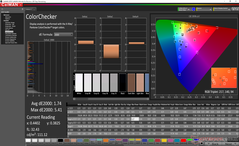 ColorChecker prima della calibrazione