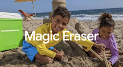 Magic Eraser dovrebbe essere disponibile all&#039;interno dell&#039;app Google Foto a partire dal mese prossimo su iOS e altri dispositivi Android. (Fonte: Google)