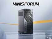 Il Minisforum MS-02 Ultra dal davanti. (Fonte immagine: Minisforum - modificato)