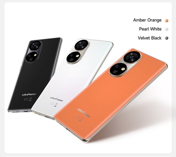 Il Note 17 Pro è disponibile nei colori nero, bianco o arancione. (Fonte: Ulefone)