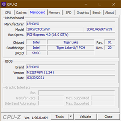 Scheda madre CPU-Z