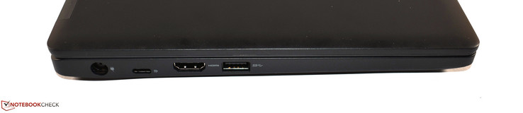 Sinistra: alimentazione, USB 3.1 Gen1 Type C, HDMI, USB 3.0 Type A
