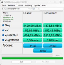 Benchmark AS SSD