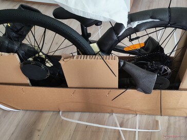 La bicicletta viene consegnata parzialmente assemblata