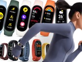 La Xiaomi Mi Band 7 (in alto) offre alcuni importanti aggiornamenti rispetto alla Mi Band 6 (in basso). (Fonte: Xiaomi - modifica)