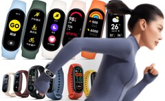 La Xiaomi Mi Band 7 (in alto) offre alcuni importanti aggiornamenti rispetto alla Mi Band 6 (in basso). (Fonte: Xiaomi - modifica)