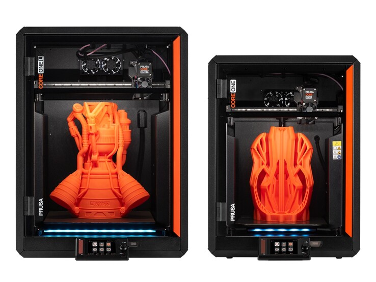 Prusa Core One L (a sinistra) e il Core One (a destra). (Fonte: Prusa)