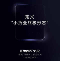 Il Razr di quest&#039;anno potrebbe essere conosciuto come Razr 40 Ultra al di fuori della Cina. (Fonte: Motorola)