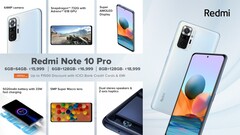 Redmi Note 10 Pro caratteristiche. (Fonte: GSMArena)