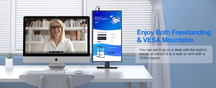 Il monitor da 18 pollici è compatibile con i supporti VESA (Fonte: Uperfect)