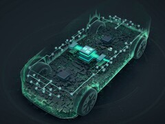 L'architettura del veicolo definita dal software mostra l'informatica centralizzata e i componenti di infotainment connessi (fonte: Gruppo Volkswagen)