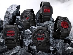 Casio lancerà gli orologi Black e Bold Red (nella foto) in Europa. (Fonte: Casio)