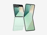 Rendering non ufficiale del prossimo Galaxy Z Flip7 (fonte: OnLeaks e SammyGuru)