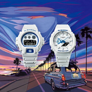 Da sinistra a destra: Casio G-Shock DW-6900HDS-7A1 e GA-2100HDS-7A1. (Fonte: Casio)