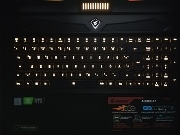 Aorus 17 YA - Illuminazione della tastiera