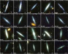 Immagini composite a colori del Telescopio Spaziale James Webb che mostrano le galassie a disco (Fonte: JWST)