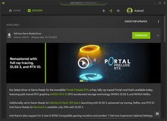 Nvidia GeForce Game Ready Driver 536.67 notifica in GeForce Experience (Fonte: Own)