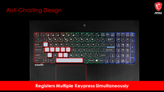 Il supporto antighosting assicura che tutte le pressioni dei tasti siano registrate. (Fonte immagine: MSI)