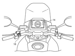 Il display TFT della strumentazione e i comandi montati sul manubrio consentono di passare dalla vista ampia a quella ingrandita (fonte: Suzuki)