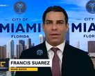 Il sindaco di Miami Francis Suarez ha dato la notizia della resa dei bitcoin in diretta su CoinDesk TV. (Fonte: CoinDesk)