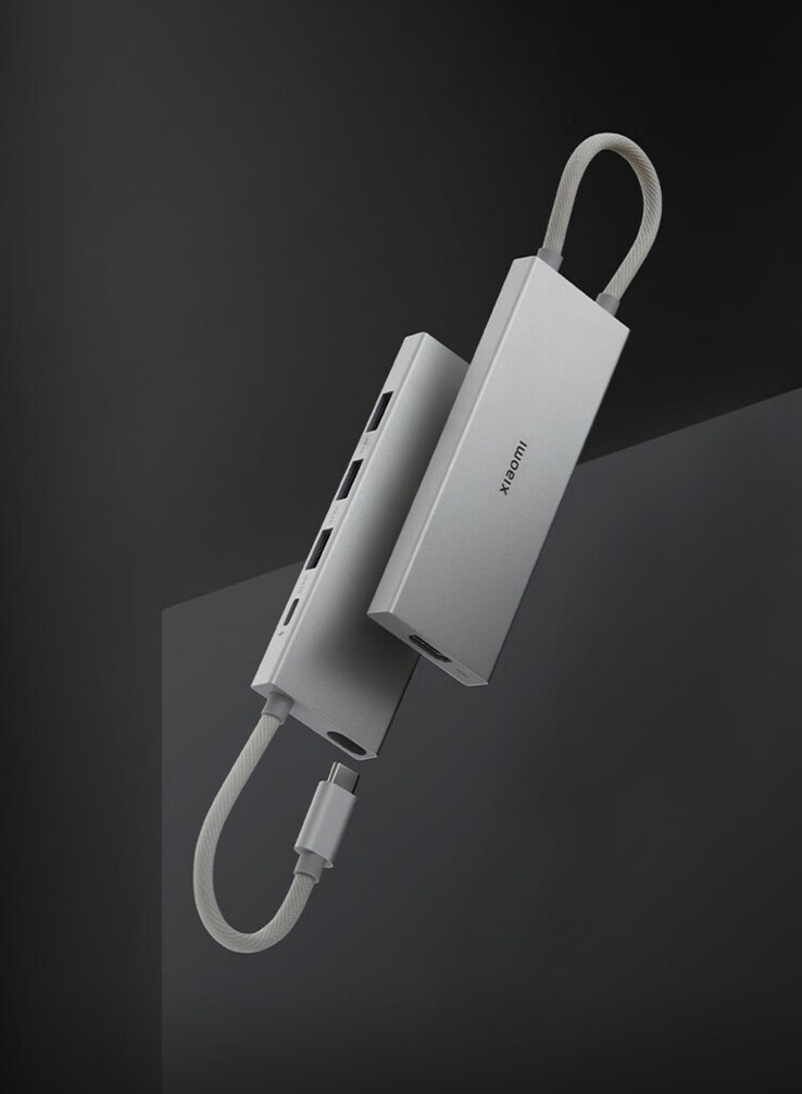 La docking station Xiaomi Type-C 5-in-1. (Fonte: Xiaomi)