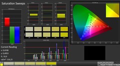 CalMAN: Saturazione Colore (calibrato)