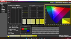 CalMAN: saturazione del colore (calibrata)