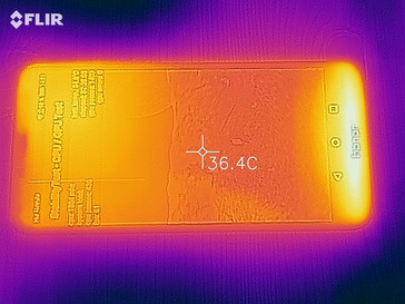 Distribuzione del calore lato frontale