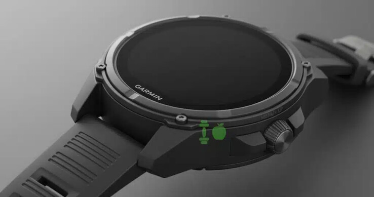 Un'immagine concettuale che mostra il nuovo hardware della corona digitale di Garmin. (Fonte: Gadget & Wearables)