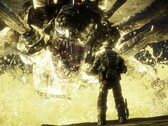 Marcus Fenix che affronta uno dei boss in Gears of War. (Fonte: Steam)