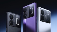 L&#039;attuale serie di flagship Android di Realme. (Fonte: Realme)