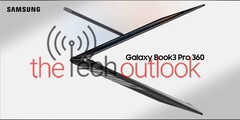 Samsung Galaxy Book 3 Pro 360. (Fonte: TheTechOutlook)