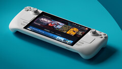 Steam Deck mostrato con l&#039;interfaccia della libreria Steam (fonte: Valve - Steam Deck)