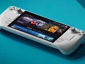 Steam Deck mostrato con l'interfaccia della libreria Steam (fonte: Valve - Steam Deck)