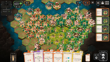 Nell'immagine: uno screenshot di gioco di Dawnmaker.