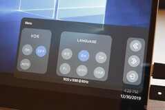OSD HDR e menu lingua