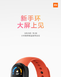 Xiaomi Mi Band 6. (Fonte Immagine: Xiaomi Weibo)